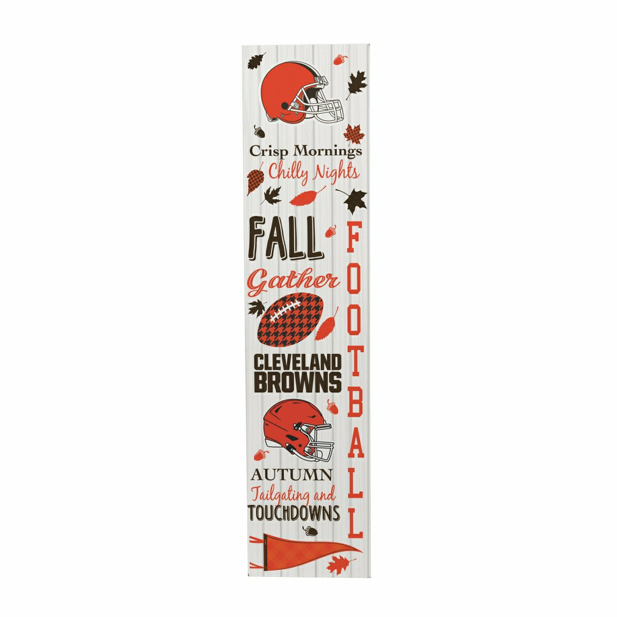 Cleveland Browns Fall Seasonal Double Sided Large Leaner, 46", NFL, Home