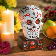 Cleveland Browns Sugar Skull Statue, NFL, Home