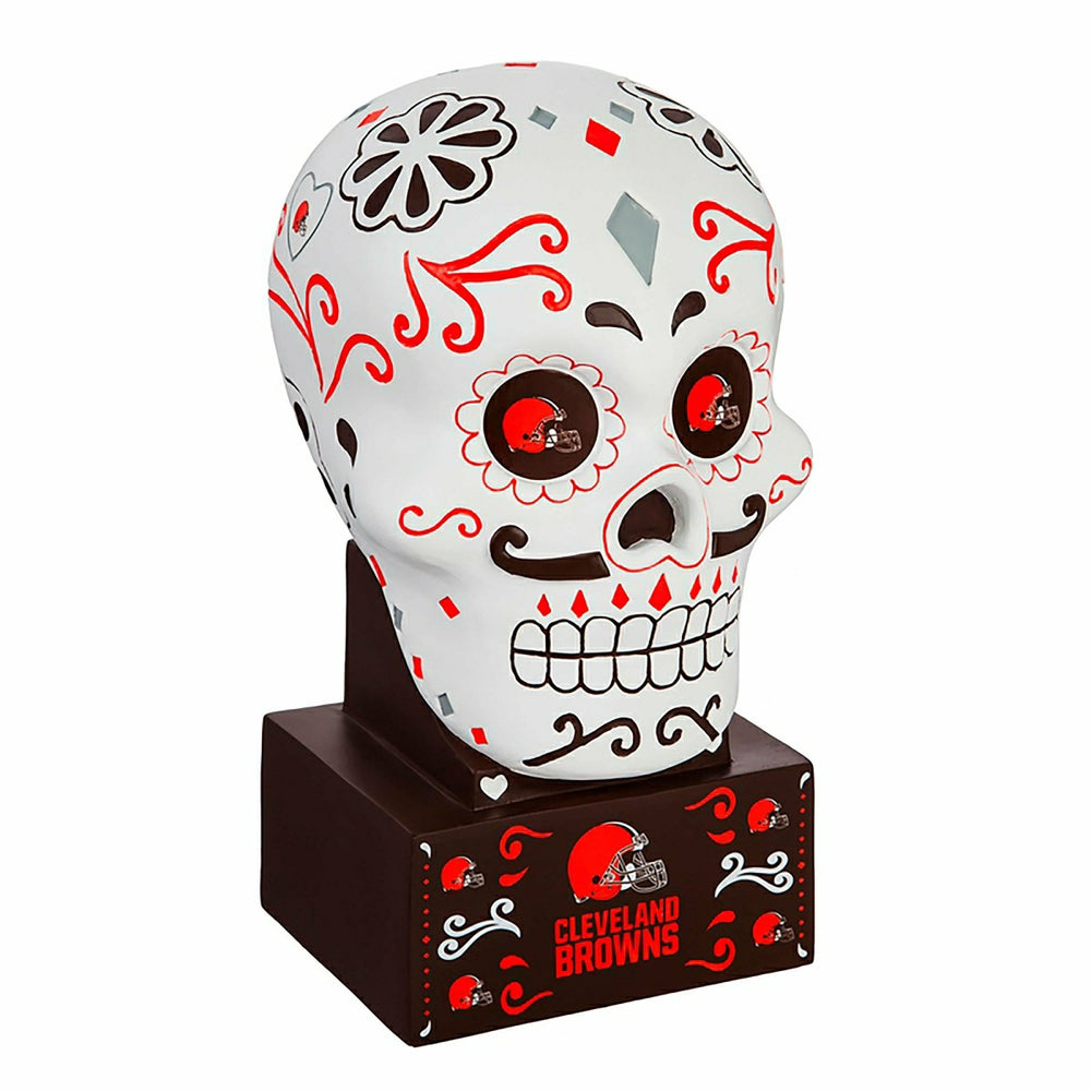 Cleveland Browns Sugar Skull Statue, NFL, Home
