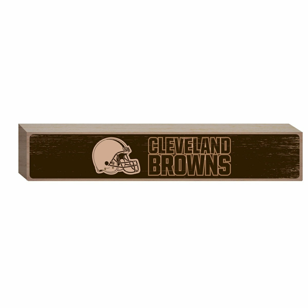 Cleveland Browns Engraved Wood Sign, 3.5" x 18", NFL, Home