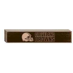 Cleveland Browns Engraved Wood Sign, 3.5" x 18", NFL, Home