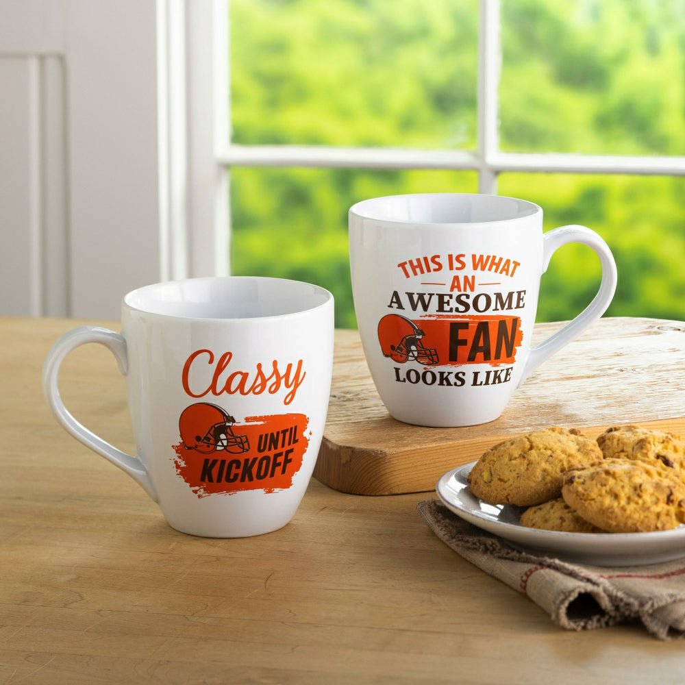 Cleveland Browns, Ceramic Cup O'Java 17oz Gift Set, NFL