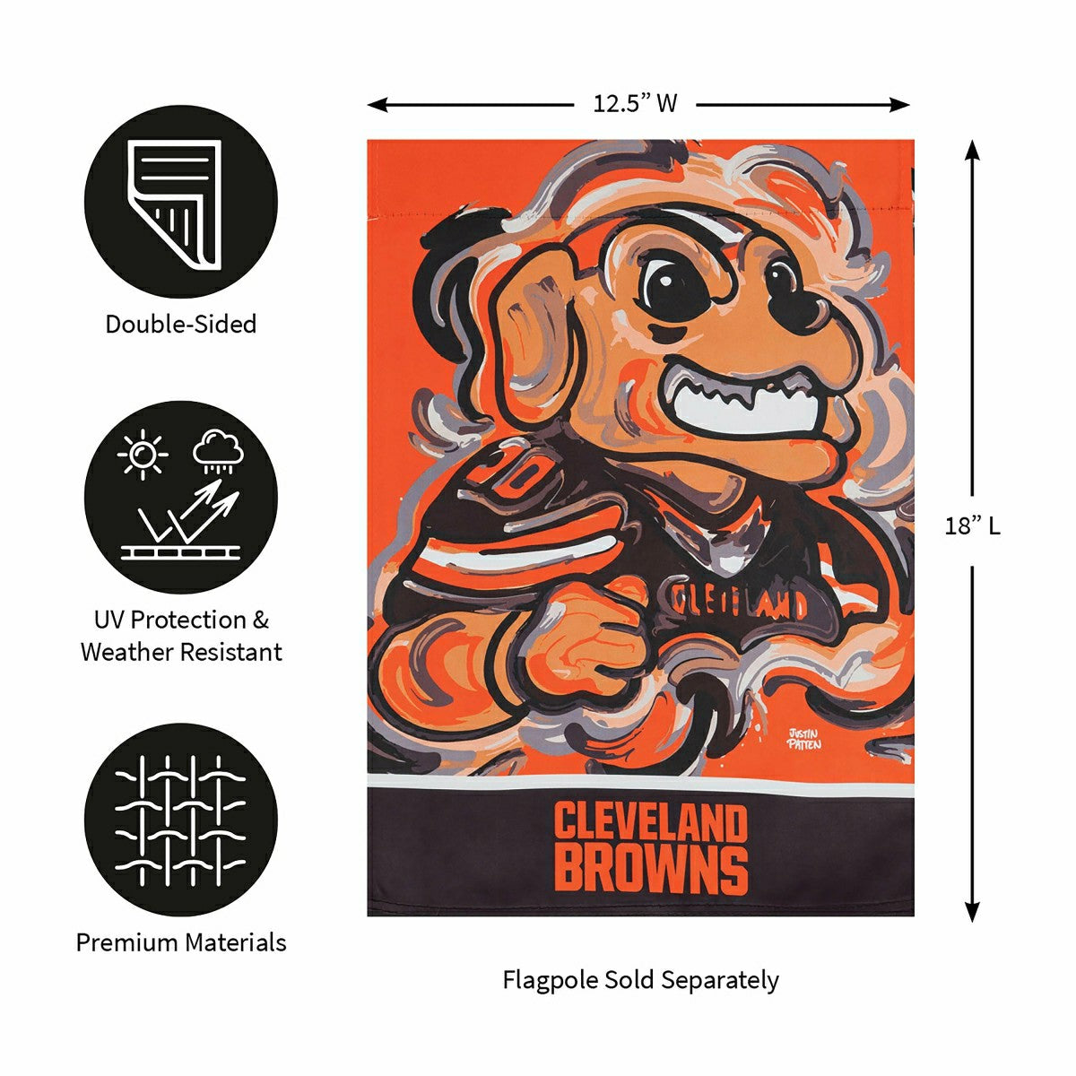 Cleveland Browns, Suede GDN Justin Patten, NFL