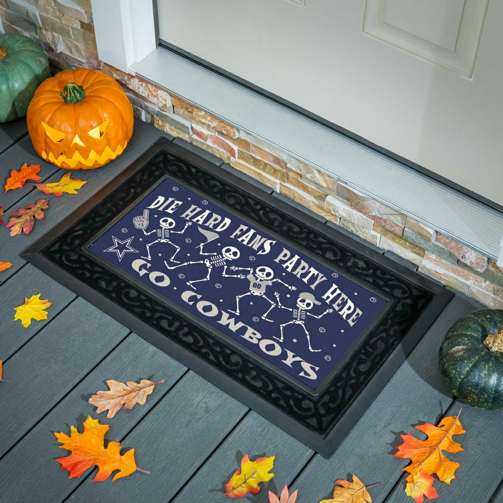 Dallas Cowboys Flocked Coir Halloween Sassafras Switch Mat, 22"x10", NFL