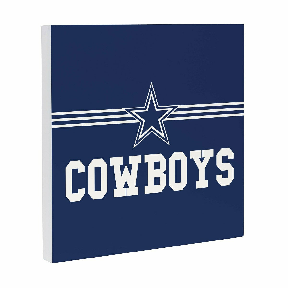 Dallas Cowboys Wood Wall Sign, 12x12, NFL, Home