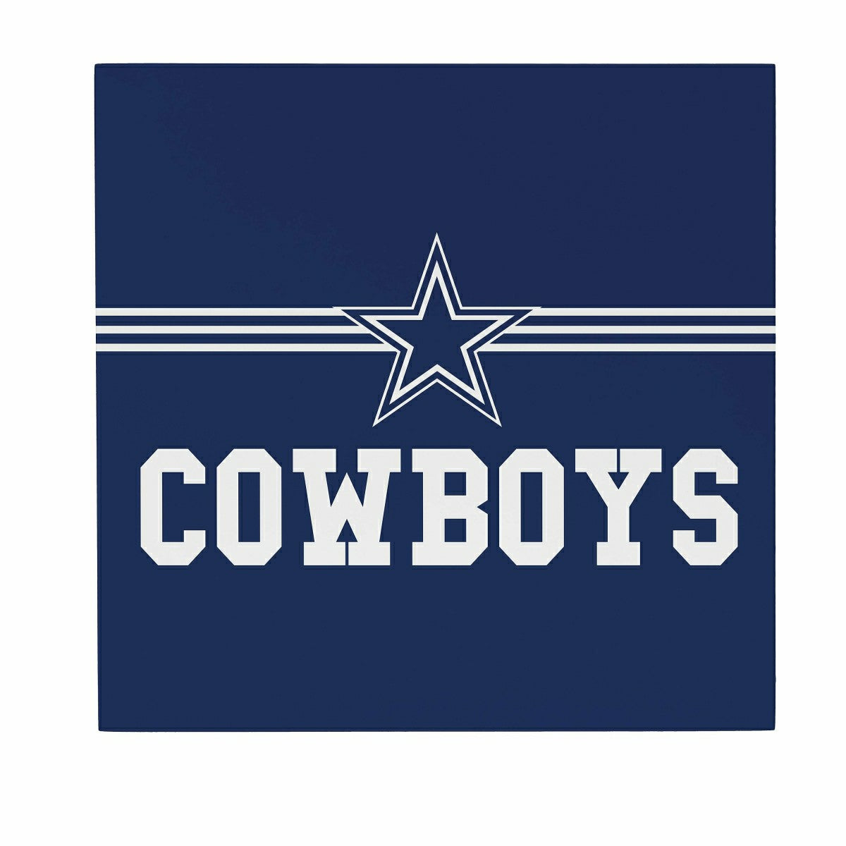 Dallas Cowboys Wood Wall Sign, 12x12, NFL, Home