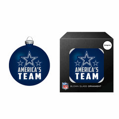 Blown Glass Ornament, Dallas Cowboys, NFL