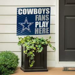 Dallas Cowboys Coroplast Yard Sign "Fans Play Here", NFL, Home