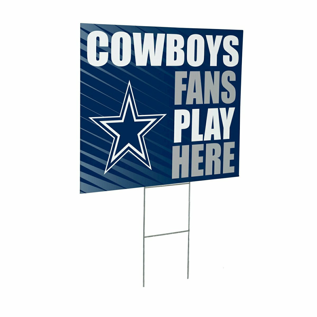 Dallas Cowboys Coroplast Yard Sign "Fans Play Here", NFL, Home