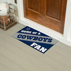 Dallas Cowboys, PVC Mat COLOR, Home of a Fan, NFL