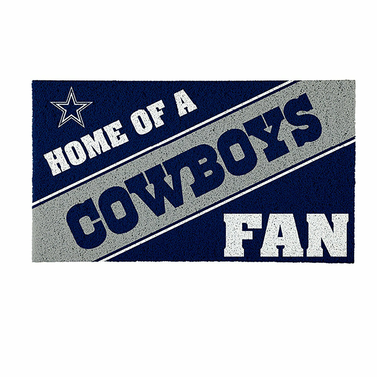 Dallas Cowboys, PVC Mat COLOR, Home of a Fan, NFL