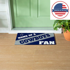 Dallas Cowboys, PVC Mat COLOR, Home of a Fan, NFL