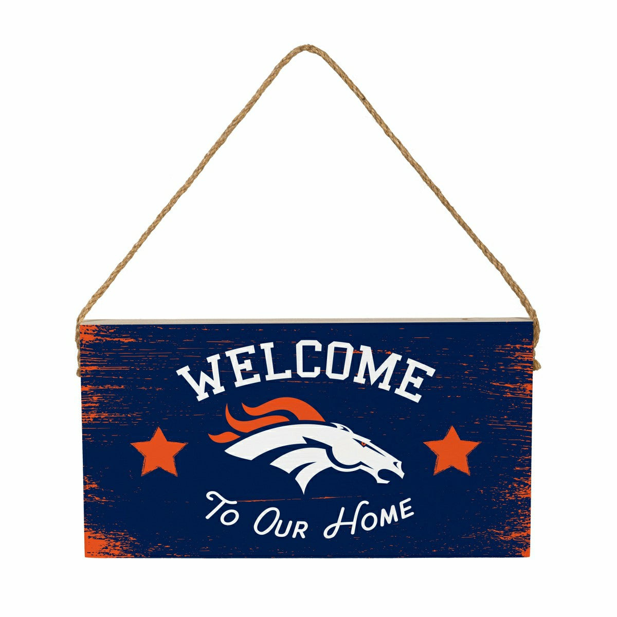Denver Broncos Wood Wall Sign, 6x11, NFL, Home