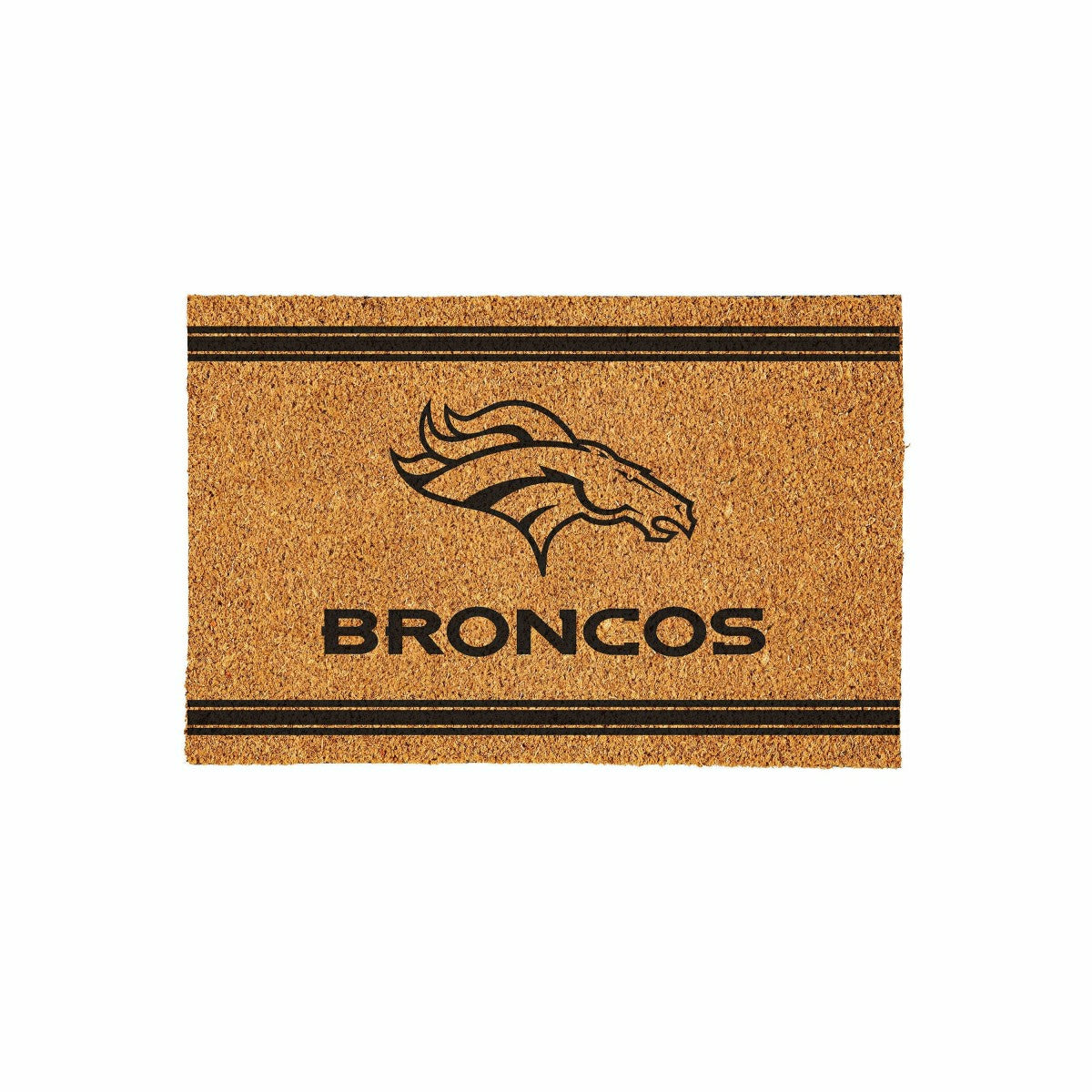 Denver Broncos Large One Color Coir Mat, 36"x24", NFL
