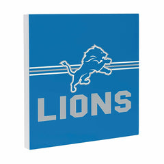 Detroit Lions Wood Wall Sign, 12x12, NFL, Home