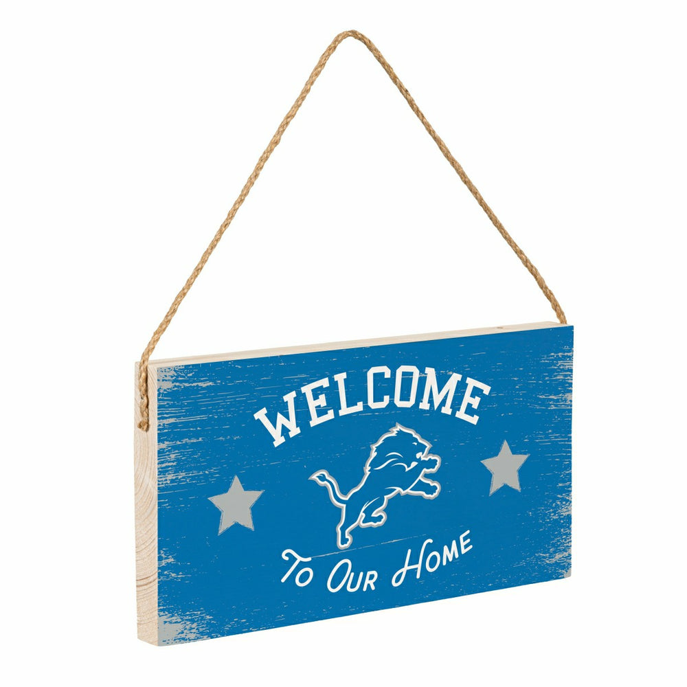 Detroit Lions Wood Wall Sign, 6x11, NFL, Home