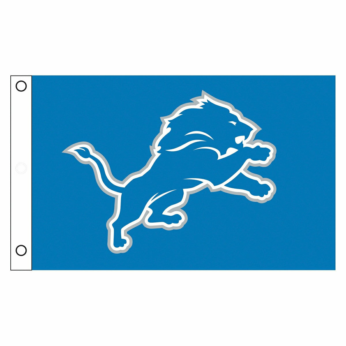 Detroit Lions Single Sided Flag w/ 2 Grommets, 3'x5', NFL, Home