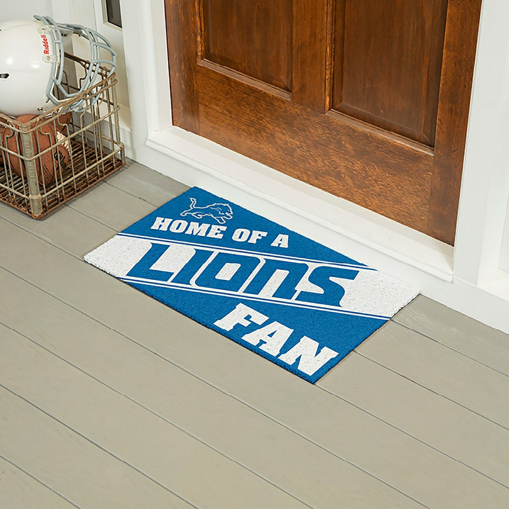 Detroit Lions, PVC Mat COLOR, Home of a Fan, NFL