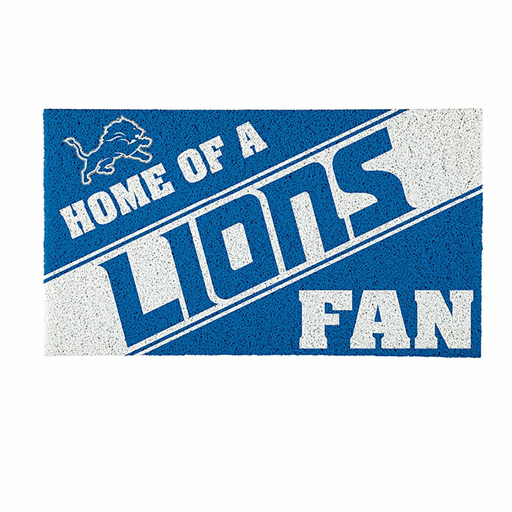 Detroit Lions, PVC Mat COLOR, Home of a Fan, NFL