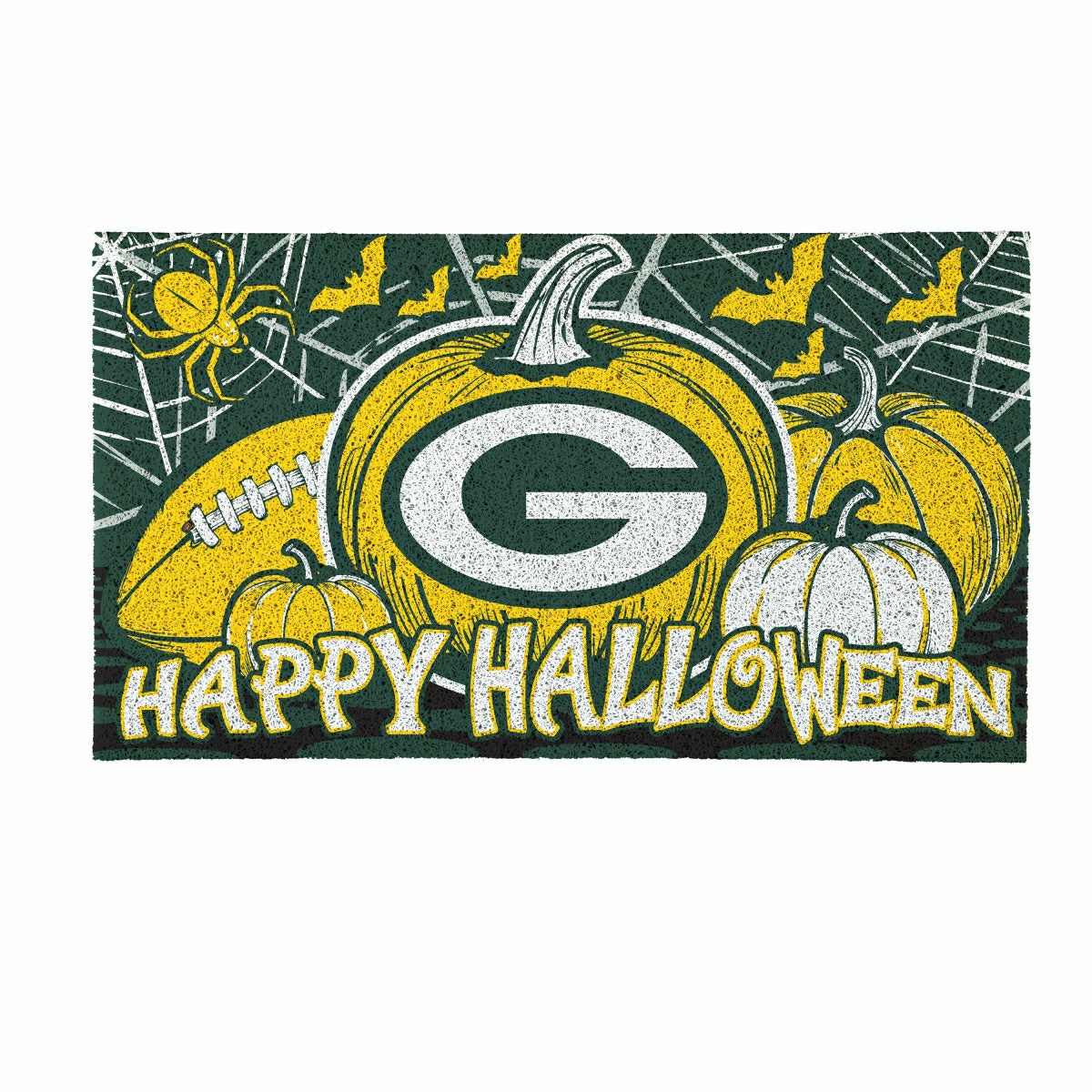 Green Bay Packers Halloween PVC Mat, 28"x16", NFL
