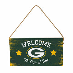 Green Bay Packers Wood Wall Sign, 6x11, NFL, Home