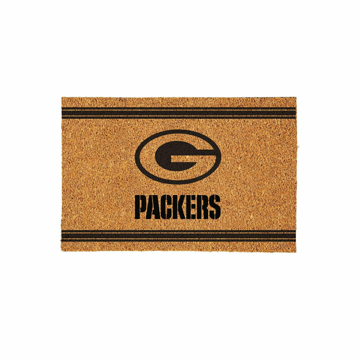 Green Bay Packers Large One Color Coir Mat, 36"x24", NFL