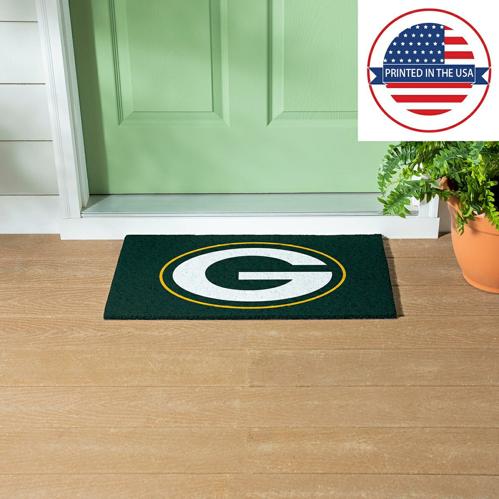Full Color PVC Mat, 16" x 28", Green Bay Packers, NFL