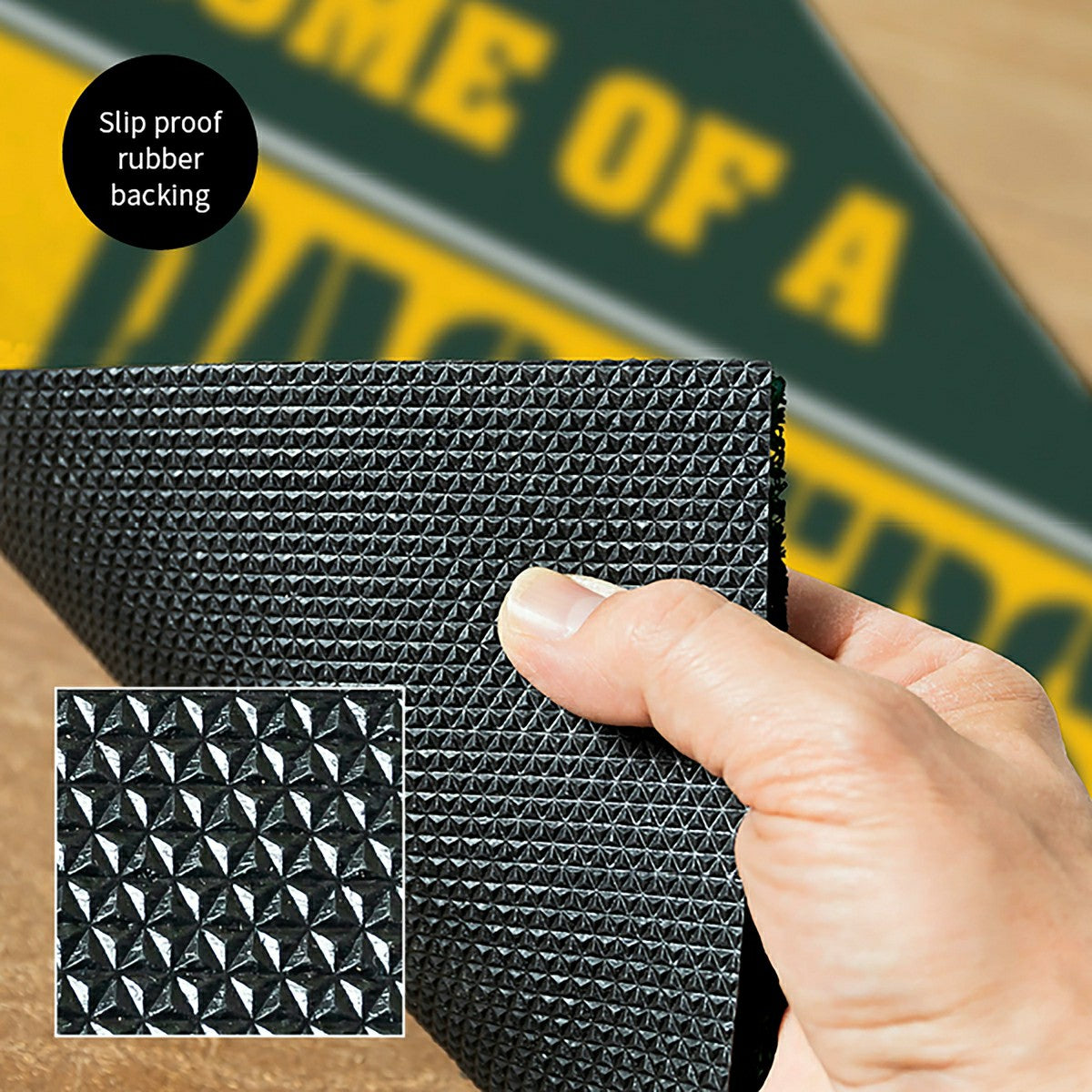 Green Bay Packers, PVC Mat COLOR, Home of a Fan, NFL