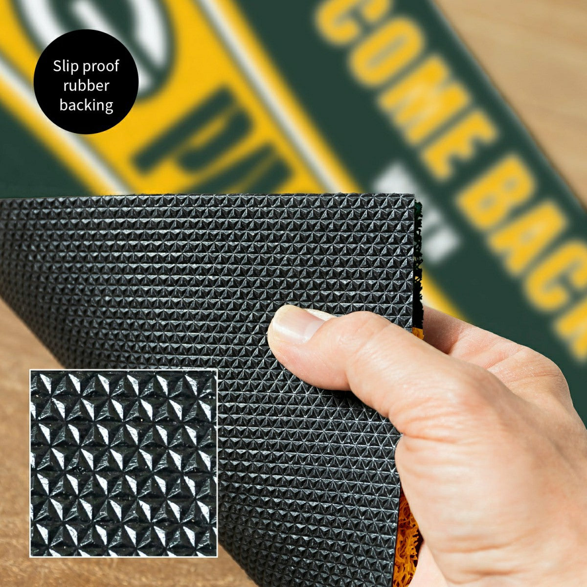 28" x 16" PVC Trapper Mat, Come Back with Tickets, Green Bay Packers, NFL
