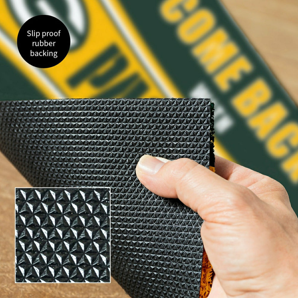 28" x 16" PVC Trapper Mat, Come Back with Tickets, Green Bay Packers, NFL
