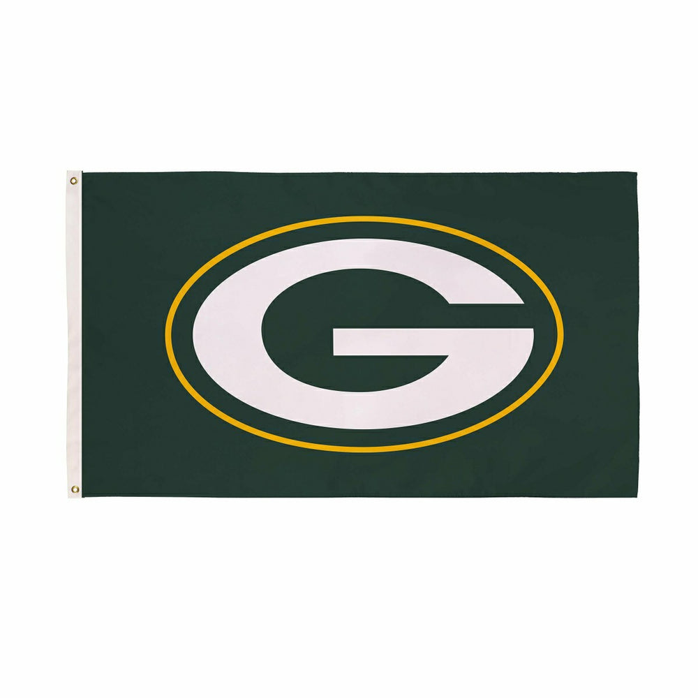 Green Bay Packers Single Sided Estate Flag with 2 Grommets, 3'x5', NFL, Home