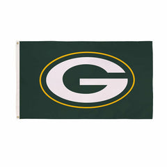 Green Bay Packers Single Sided Estate Flag with 2 Grommets, 3'x5', NFL, Home