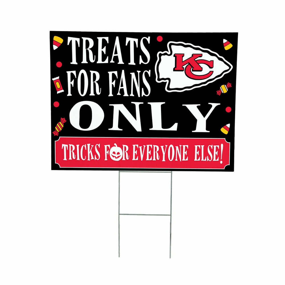 Kansas City Chiefs Yard Sign, Halloween Treats for Fans, NFL, Home