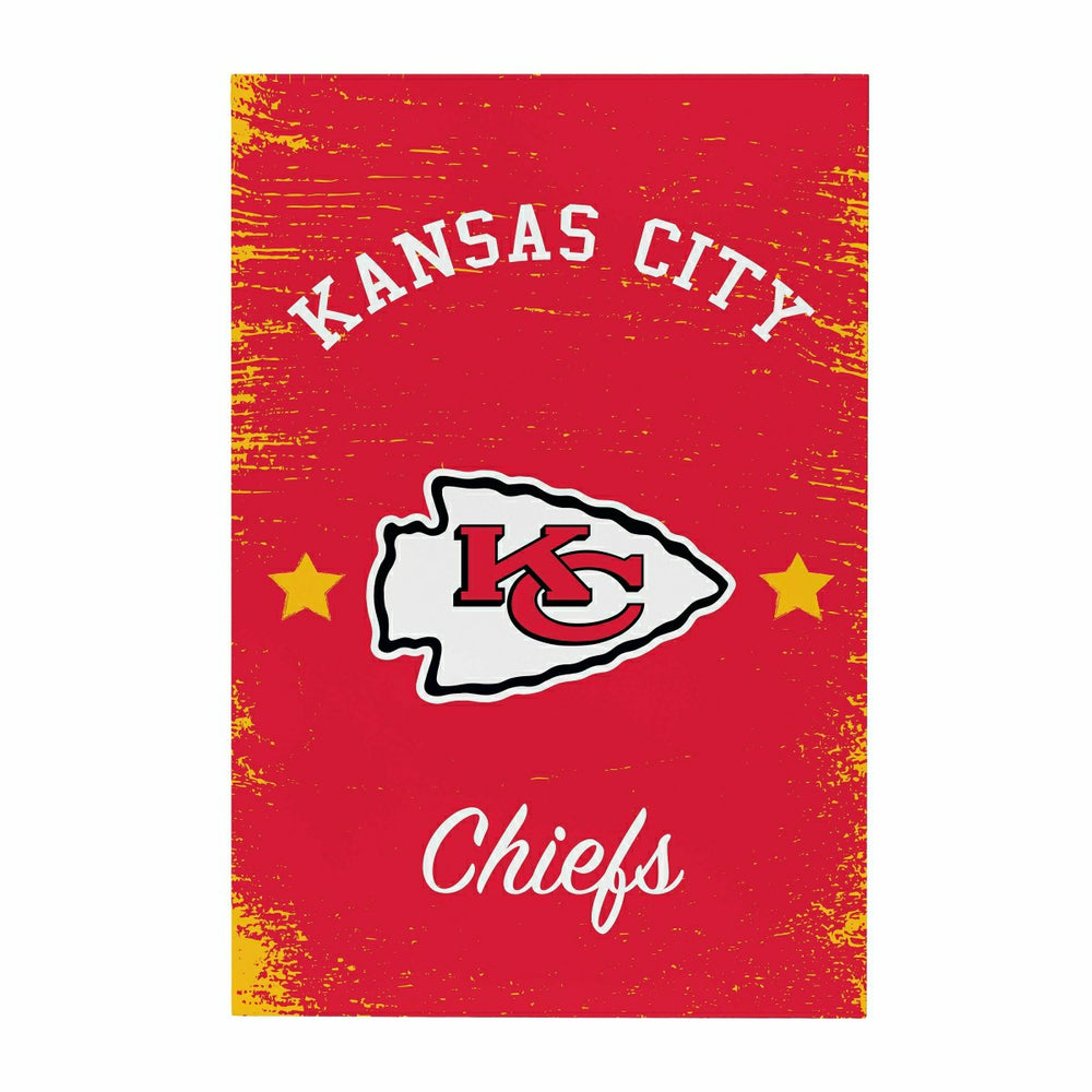 Kansas City Chiefs Wood Wall Sign, 16x24, NFL, Home