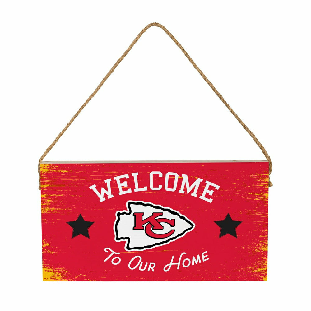 Kansas City Chiefs Wood Wall Sign, 6x11, NFL, Home