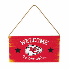 Kansas City Chiefs Wood Wall Sign, 6x11, NFL, Home