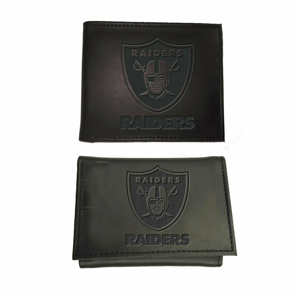 Las Vegas Raiders, Bi-Fold and Tri-Fold Wallet Gift Set, Black, NFL, Home