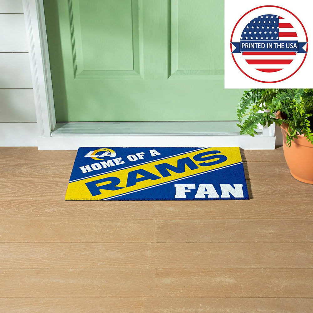 Los Angeles Rams, PVC Mat COLOR, Home of a Fan, NFL