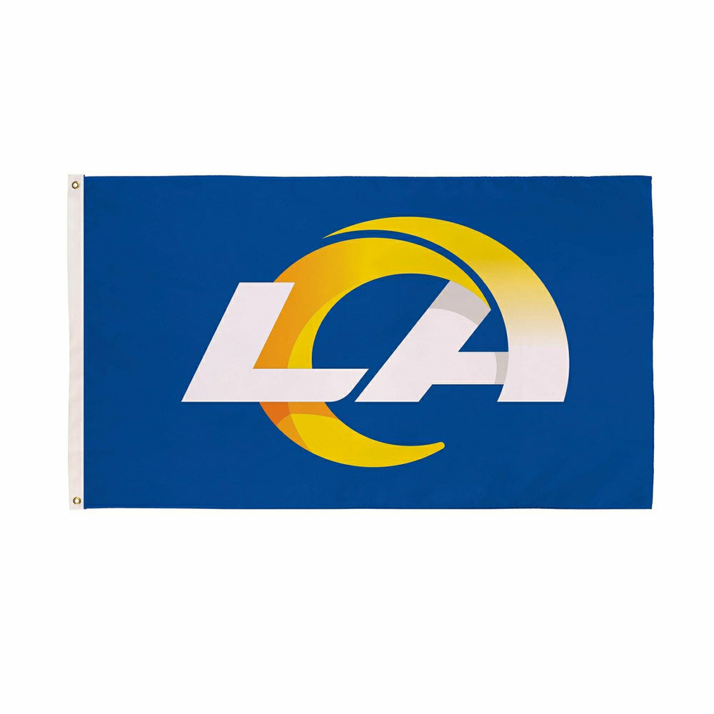 Los Angeles Rams Single Sided Flag with 2 Grommets, 3'x5', NFL, Home