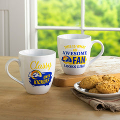 Los Angeles Rams, Ceramic Cup O'Java 17oz Gift Set, NFL, Home