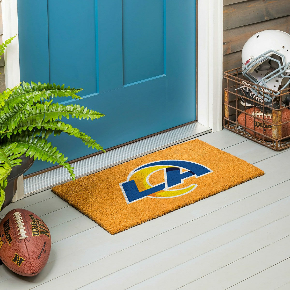 Coir Mat, 16"x28", Los Angeles Rams, NFL