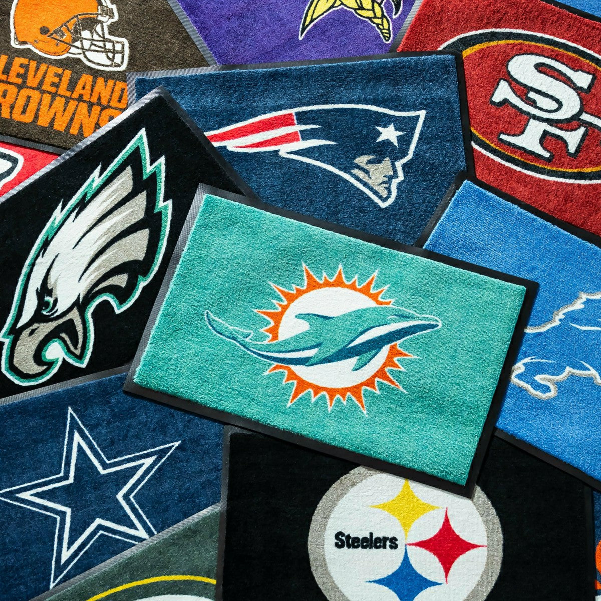 2'x3' USA Made Indoor/Outdoor Entryway Mat, Miami Dolphins, NFL