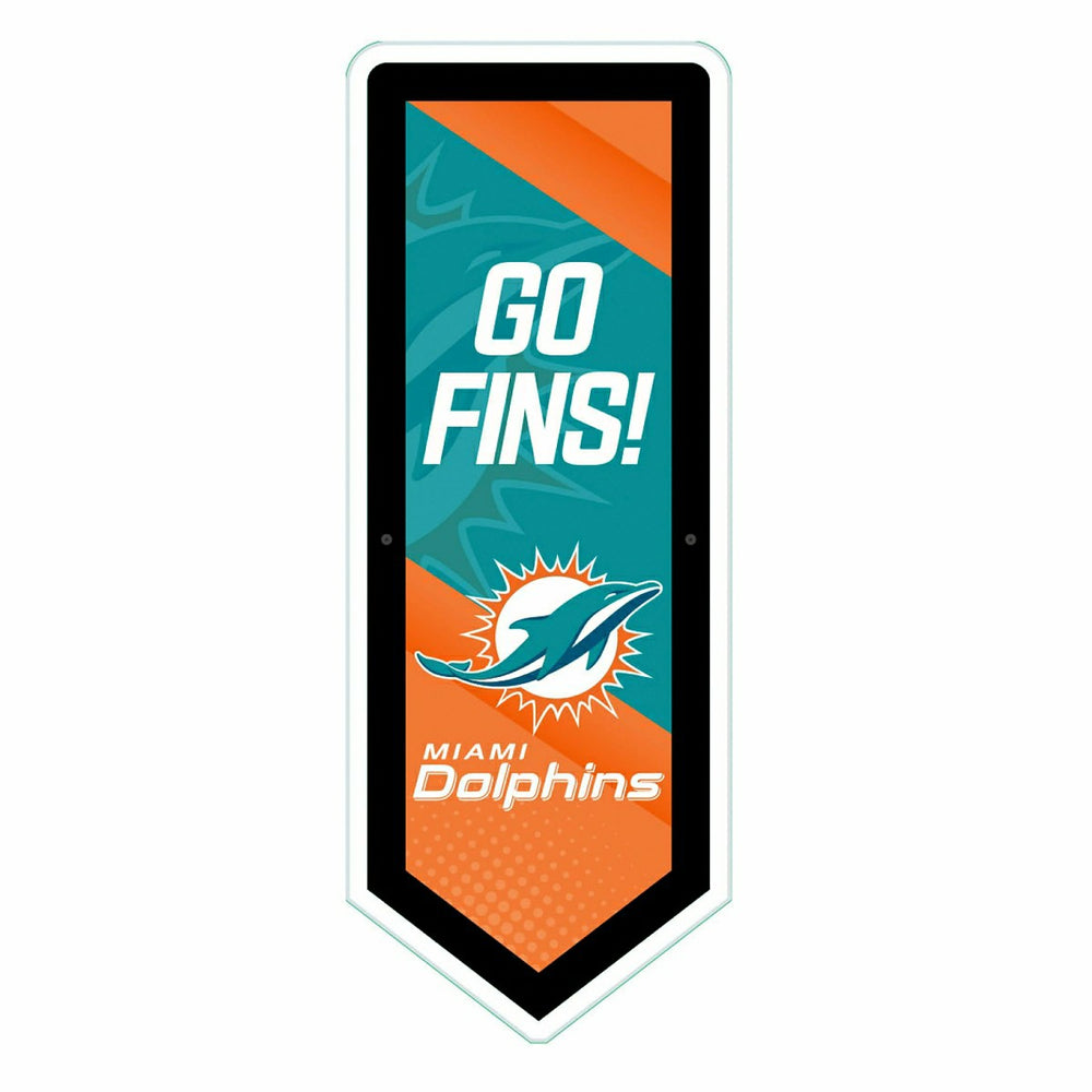 LED Wall Decor, Pennant, Miami Dolphins, NFL, Home