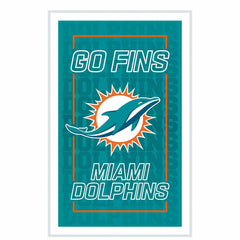 Miami Dolphins NFL Football Rectangle Neolite LED Decor, NFL, Home