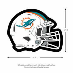 LED Wall Decor, Helmet, Miami Dolphins, NFL, Home