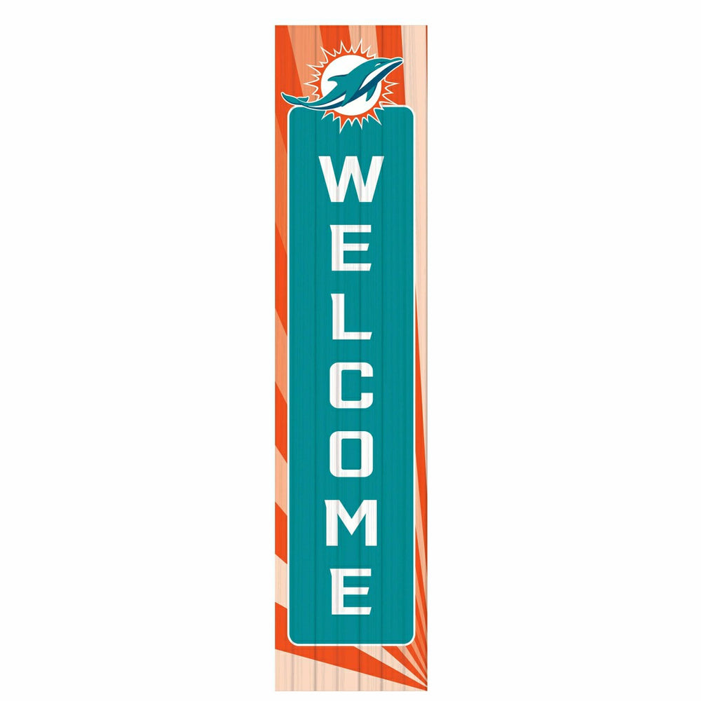 Miami Dolphins Summer Seasonal Single Sided Large Leaner, 46", NFL, Home