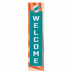 Miami Dolphins Summer Seasonal Single Sided Large Leaner, 46", NFL, Home