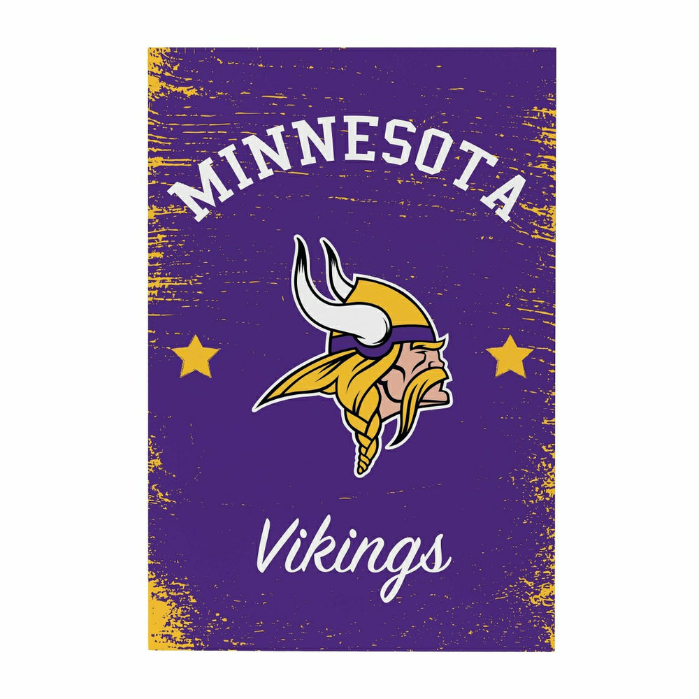 Minnesota Vikings Wood Wall Sign, 16x24, NFL, Home
