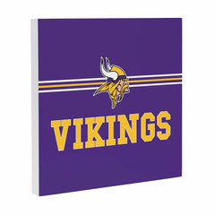 Minnesota Vikings Wood Wall Sign, 12x12, NFL, Home