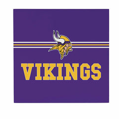Minnesota Vikings Wood Wall Sign, 12x12, NFL, Home